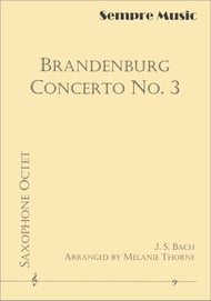 Brandenburg Concerto #3 SSAATTBB Sax Octet cover Thumbnail